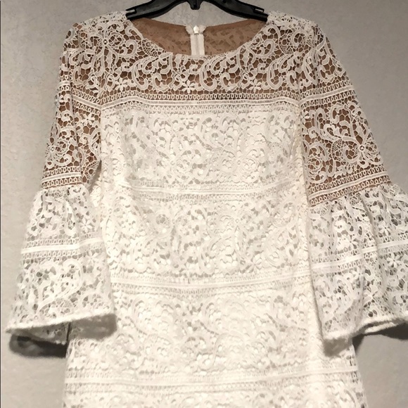 Ralph Lauren Dresses & Skirts - White lace overlay dress